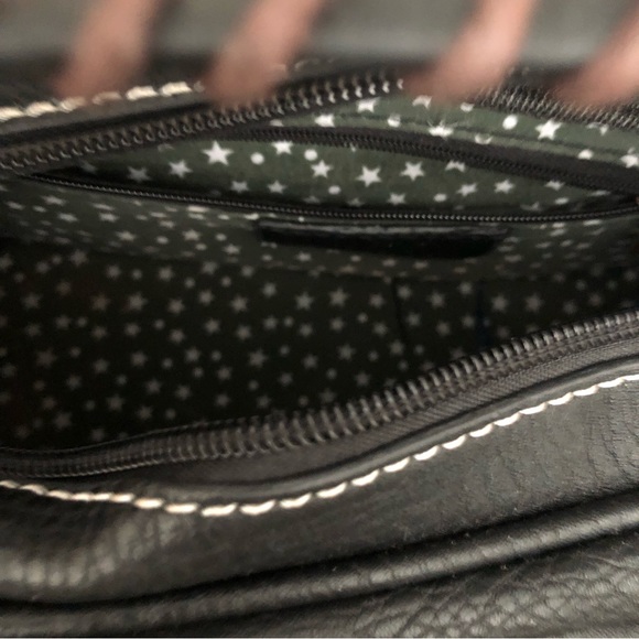 Satchel crossbody bag - gold hardware - Picture 12 of 12